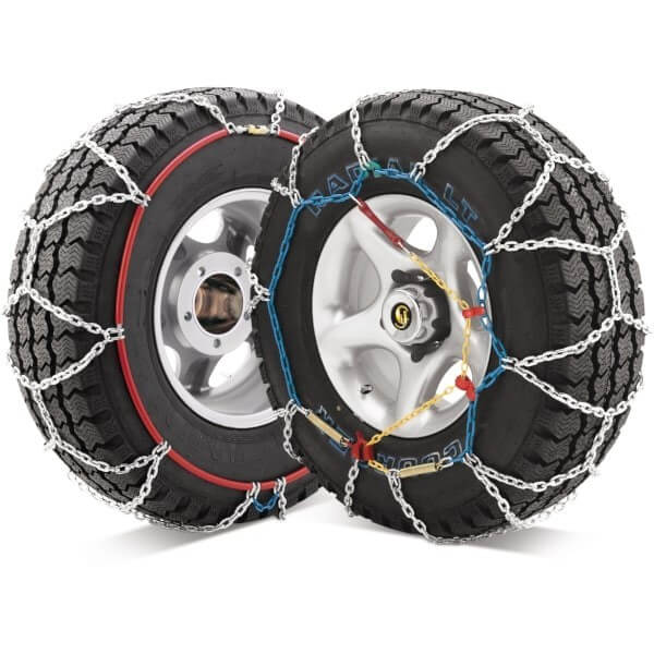 Cadenas para nieve met&aacutelicas reforzadas 4x4 Talla 380 neum&aacuteticos 155/70/R19